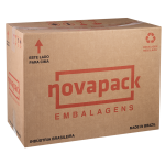 Embalagem Novapack NP19 Cristal fardo com 100 unidades 24,2x16,3x8,6cm