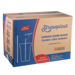 Canudo Strawplast para Milk shake Sache 5mm 21cm caixa com 1500 unidades CS-306