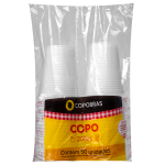 Copo Copobras Branco 200ml embalagem com 50 unidades SM-200-0