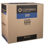 Copo Copobras 50ml Branco embalagem com 50 unidades