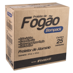 PROTETOR PARA FOGAO BOMPACK 27x27CM COM 12 UN