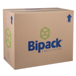 Embalagem BP32 Bipack Média Preta fardo com 100 unidades 21,5x8,9cm