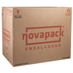 Embalagem Novapack NP76 Branca fardo com 25 unidades 48,5x26x14cm