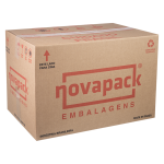 Embalagem Novapack NP60 Branca Baixa fardo com 50 unidades 28,8x6cm