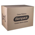 Copo Descartavel Bompack Festas Rosa 200ml embalagem com 50 unidades