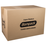 Copo Descartavel Bompack Festas Verde 200ml embalagem com 50 unidades