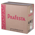 Pote Retangular Prafesta 500ml com tampa embalagem com 24 unidades