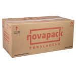 Embalagem Novapack NP50 Preta Média fardo com 50 unidades 22,2x11,5cm