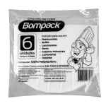 Chapéu de Chef de Cozinha Bompack pacote com 6 unidades