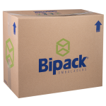 Embalagem BP32 Bipack Alta Preta fardo com 100 unidades 21,5x9,7cm