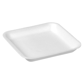 BANDEJA ISOPOR KING PACK RASA (CRL 01) 15X15X2 COM 20 UNIDADES