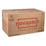 Embalagem Novapack NP90 Cristal Articulada fardo com 200 unidades 500ml 14,5x13x53cm