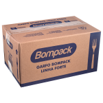 Garfo Bompack Linha Forte Branco Granel embalagem com 500 unidades