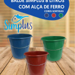 BALDE SIMPLUS 8 LITROS UNIDADE