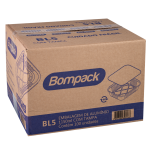 Embalagem Aluminio Bompack BL5 1150ml com Tampa 224x178x50mm com 100 unidades