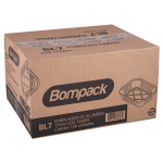 Embalagem Aluminio Bompacl BL7 750ml sem Tampa 218x150x41mm com 100 unidades