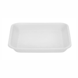 BR 01 Bandeja Bom Apetite Branca CRL 01 embalagem com 400 unidades 15x15x1,8cm