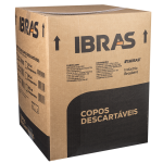 Copo Ibras ABNT 200ml embalagem com 100 unidades C-200 TR PS