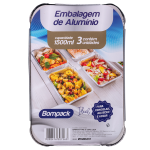 Formita Bompack para Congelar, Aquecer ou Assar 1500ml embalagem com 12x4 unidades