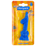 Vela Supernumeros Bompack N1 Azul embalagem com 4 unidades