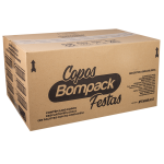 COPO BOMPACK PREMIUM 200ML VERMELHO COM 50 UNIDADES